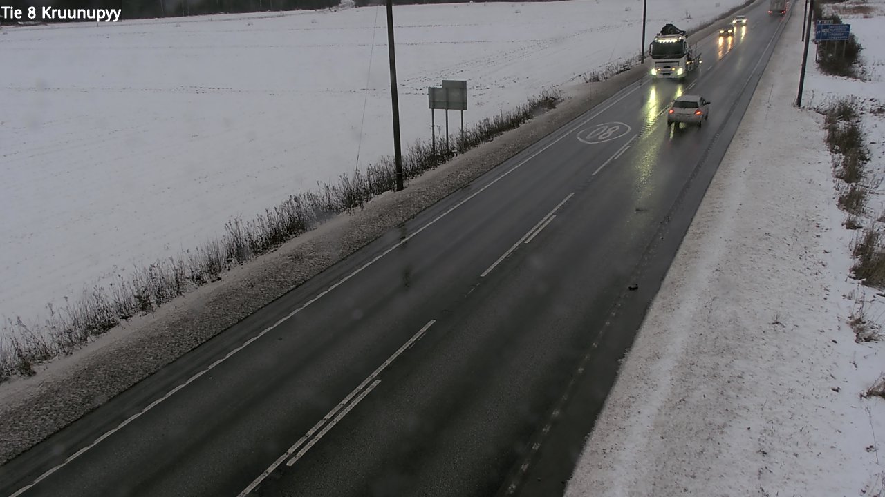 Weather Camera Image Väg 8 Kronoby, Kruunupyy, Pohjanmaa