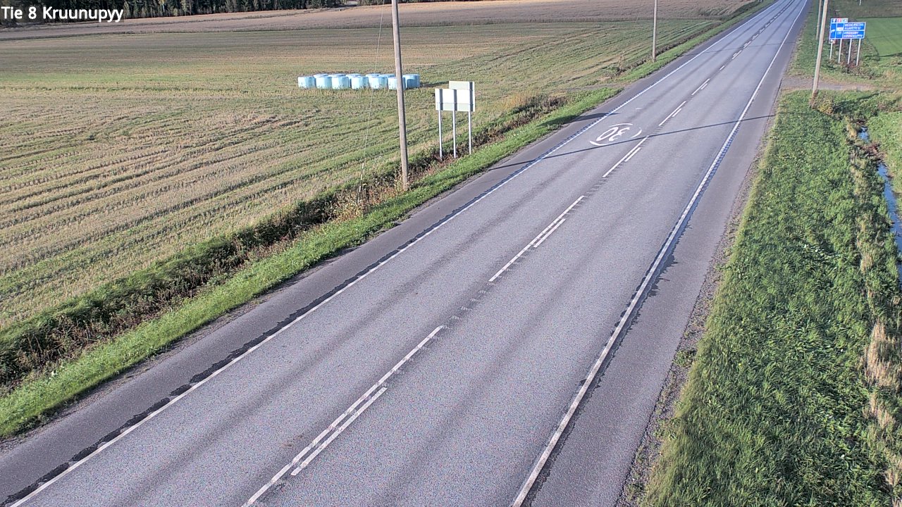 Weather Camera Image Väg 8 Kronoby, Kruunupyy, Pohjanmaa