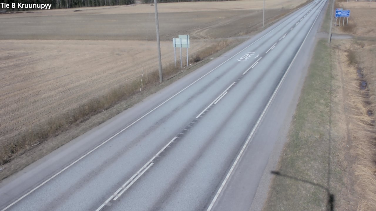 Weather Camera Image Road 8 Kruunupyy, Kruunupyy, Pohjanmaa