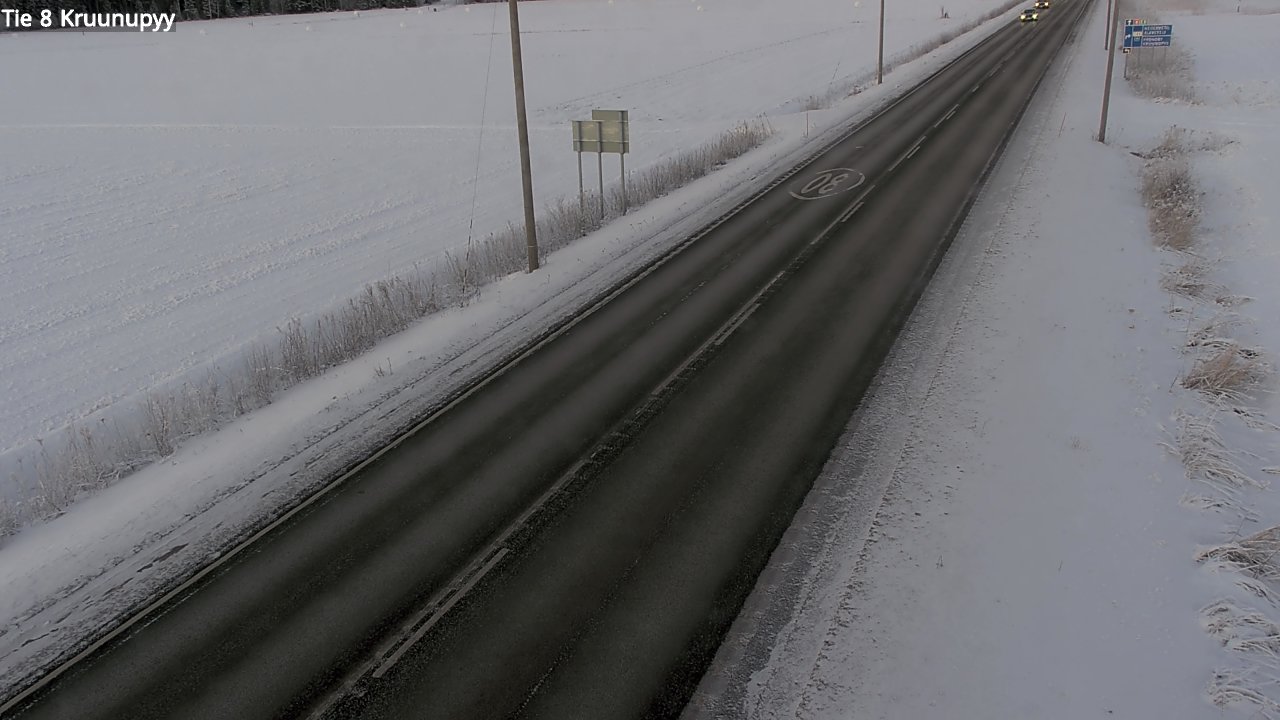 Weather Camera Image Väg 8 Kronoby, Kruunupyy, Pohjanmaa