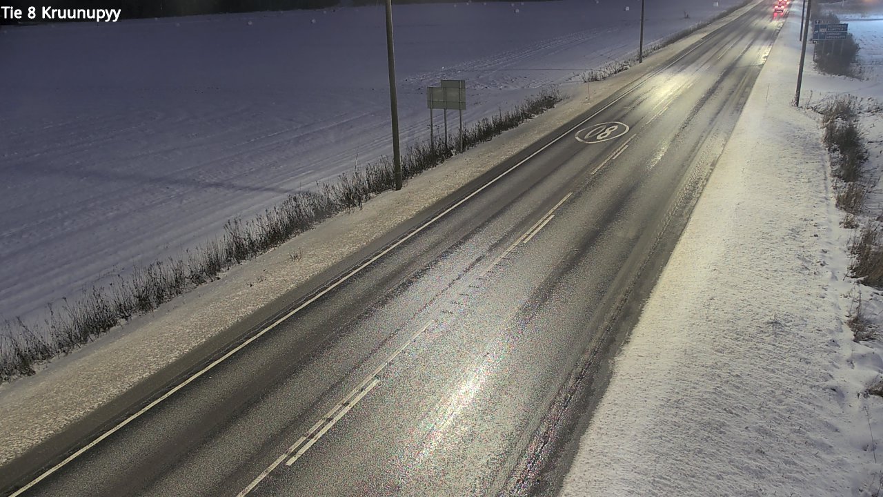Weather Camera Image Väg 8 Kronoby, Kruunupyy, Pohjanmaa