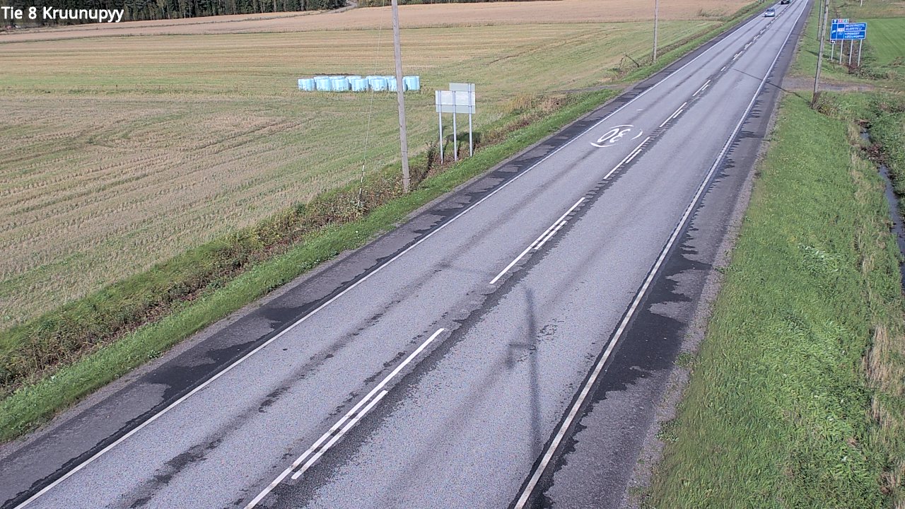 Weather Camera Image Väg 8 Kronoby, Kruunupyy, Pohjanmaa