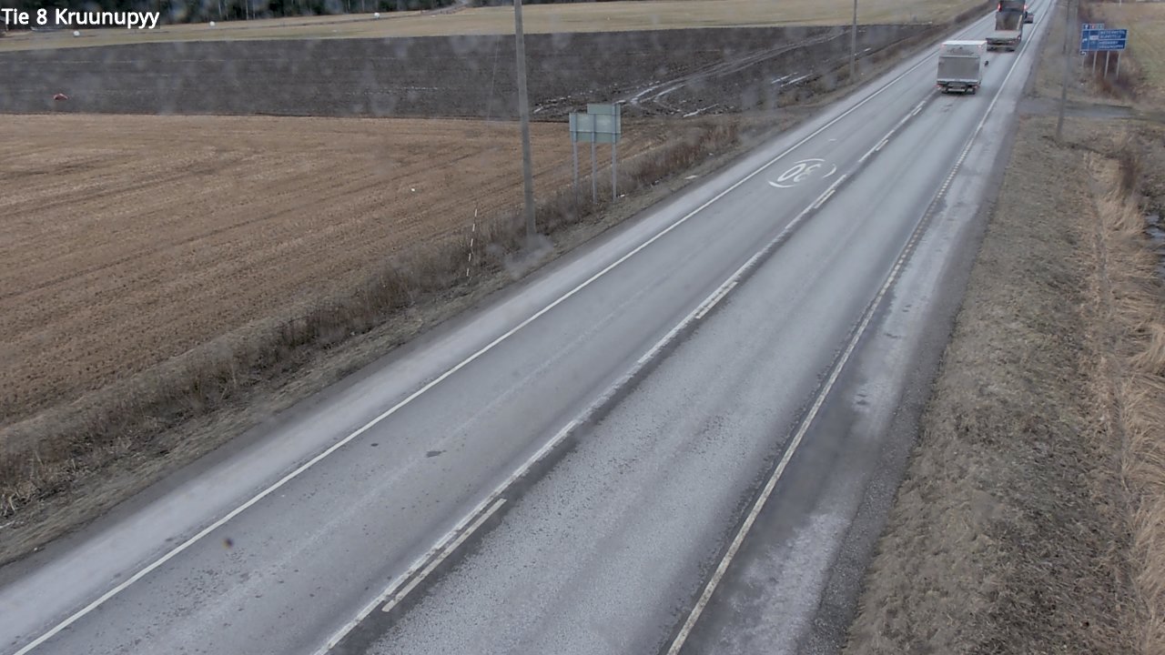 Weather Camera Image Väg 8 Kronoby, Kruunupyy, Pohjanmaa