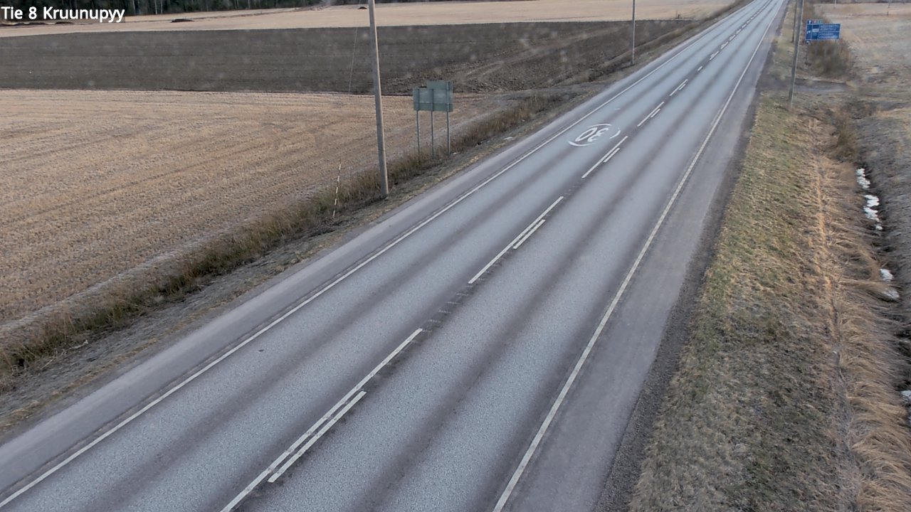 Weather Camera Image Road 8 Kruunupyy, Kruunupyy, Pohjanmaa