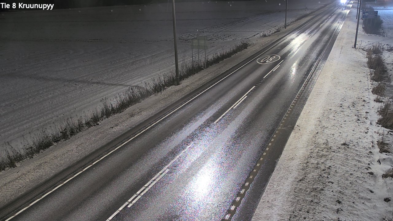 Weather Camera Image Väg 8 Kronoby, Kruunupyy, Pohjanmaa