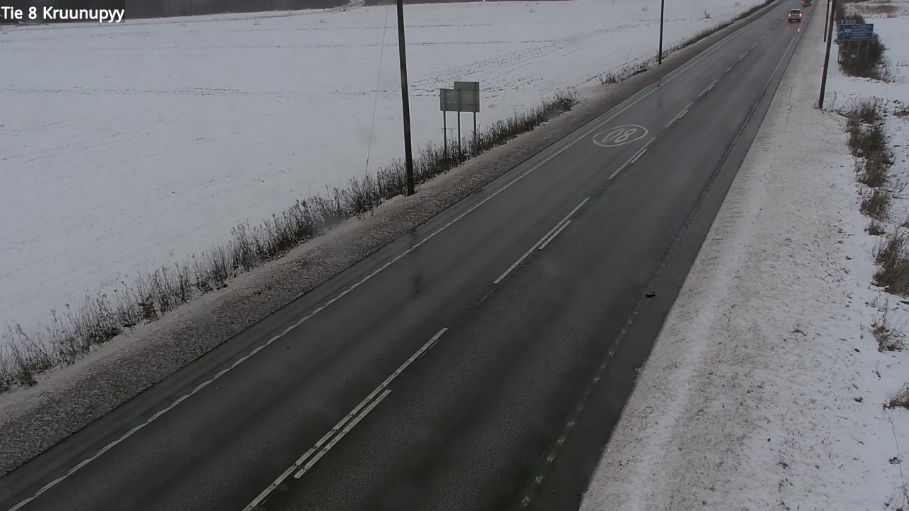 Weather Camera Image Väg 8 Kronoby, Kruunupyy, Pohjanmaa