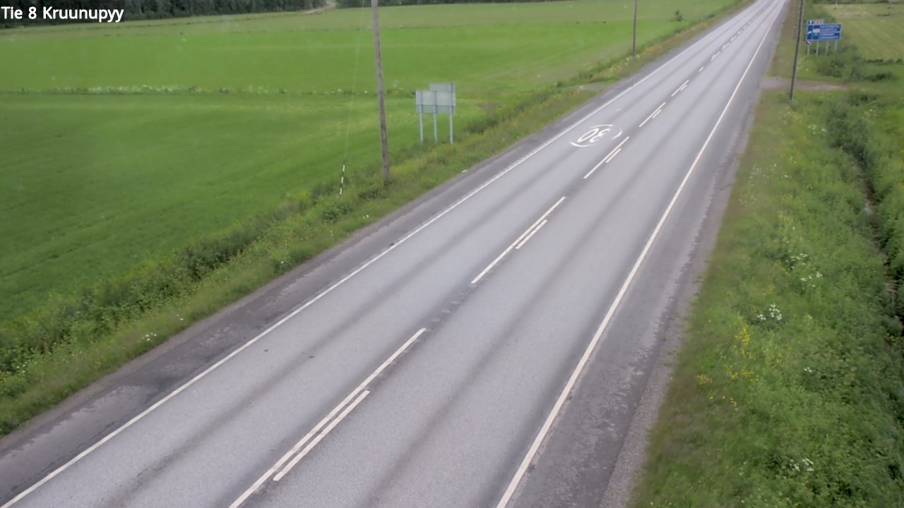 Weather Camera Image Road 8 Kruunupyy, Kruunupyy, Pohjanmaa