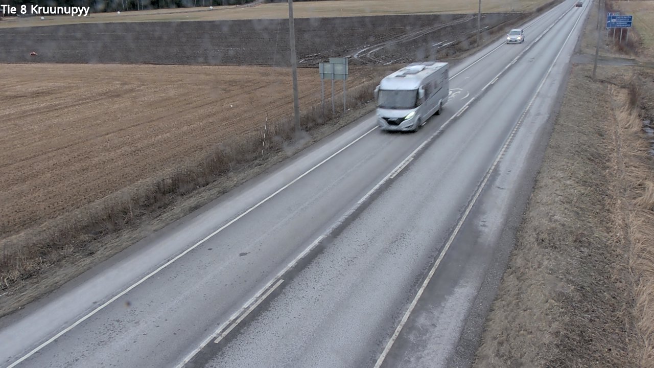 Weather Camera Image Road 8 Kruunupyy, Kruunupyy, Pohjanmaa