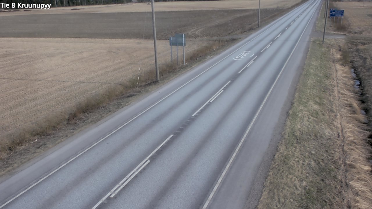 Weather Camera Image Road 8 Kruunupyy, Kruunupyy, Pohjanmaa