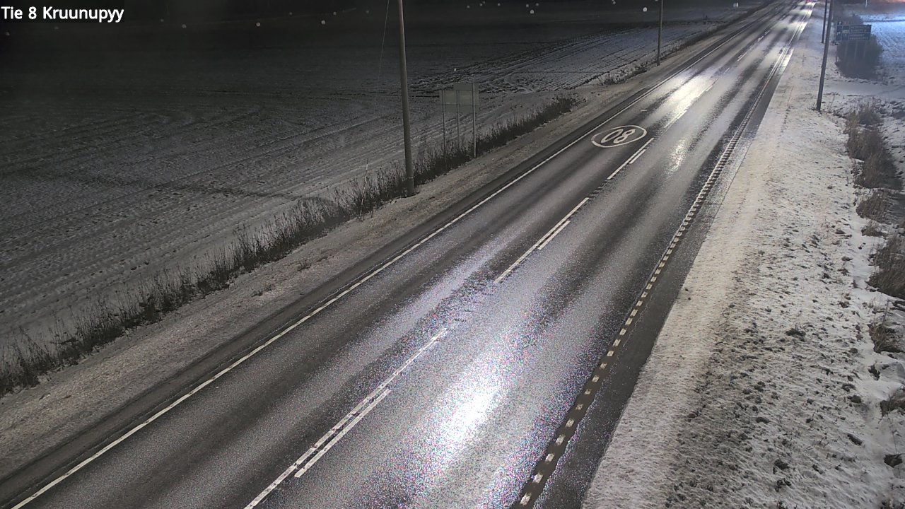 Weather Camera Image Väg 8 Kronoby, Kruunupyy, Pohjanmaa