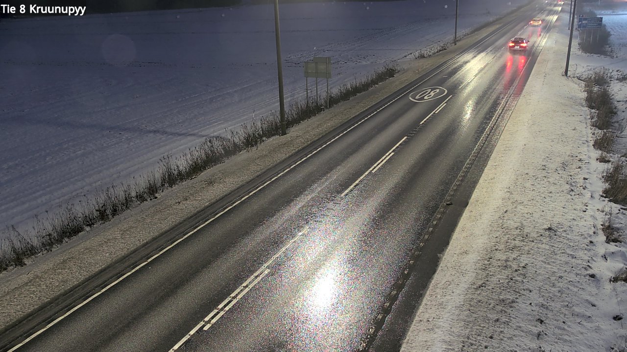 Weather Camera Image Väg 8 Kronoby, Kruunupyy, Pohjanmaa