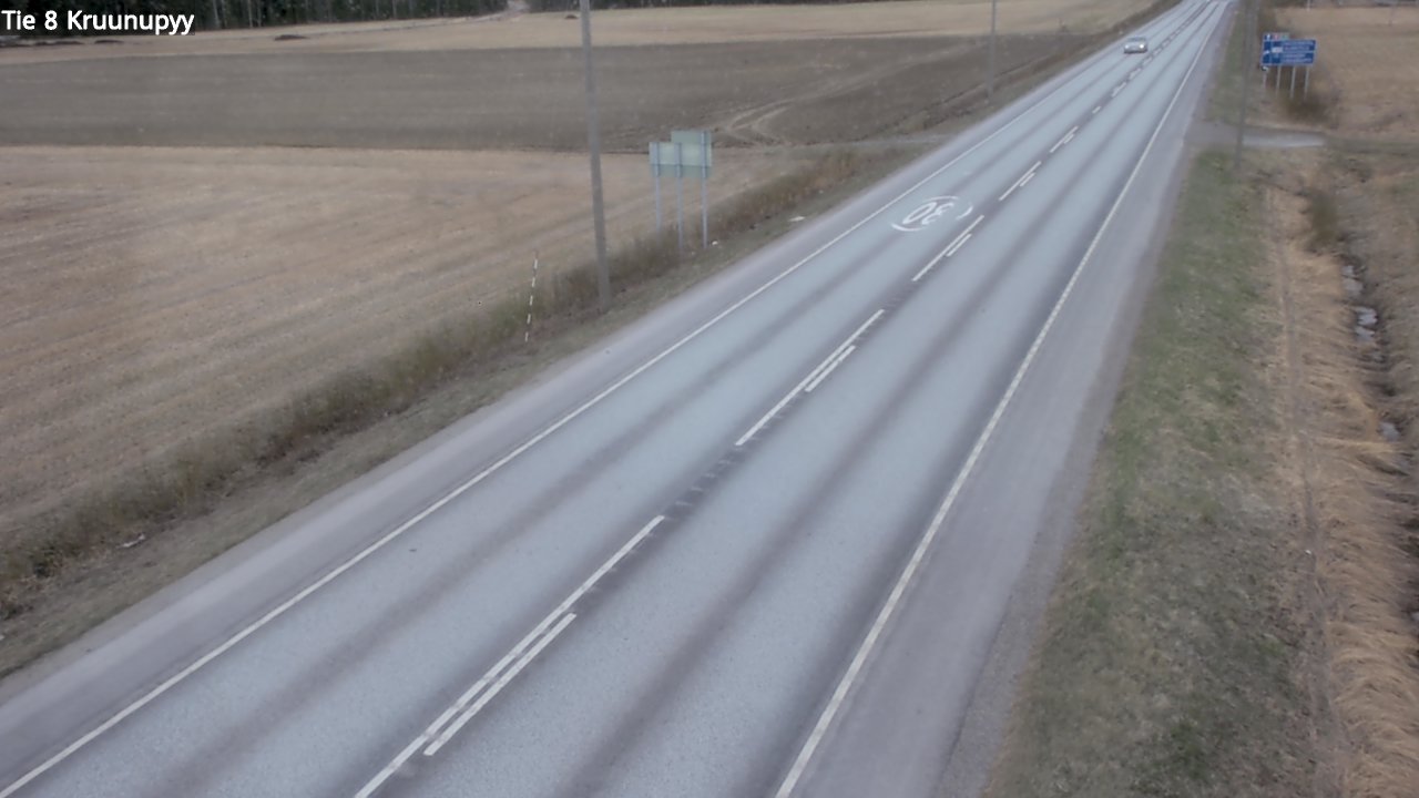 Weather Camera Image Väg 8 Kronoby, Kruunupyy, Pohjanmaa