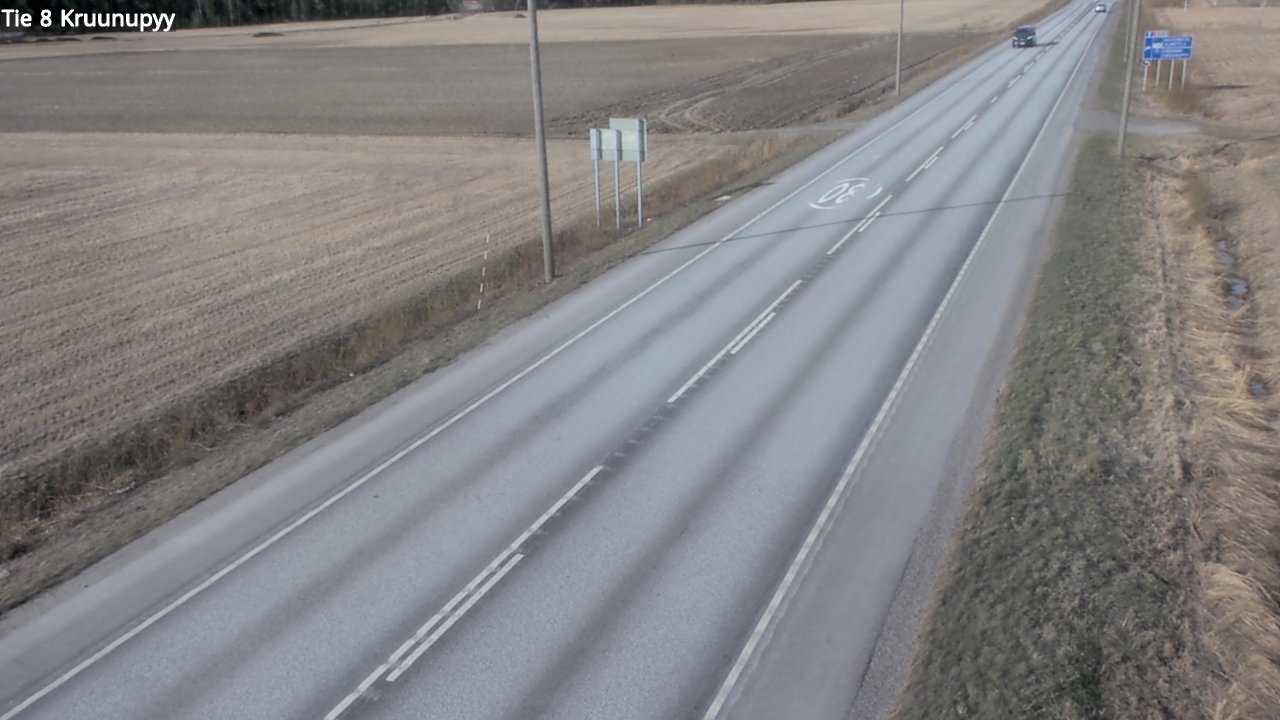 Weather Camera Image Road 8 Kruunupyy, Kruunupyy, Pohjanmaa