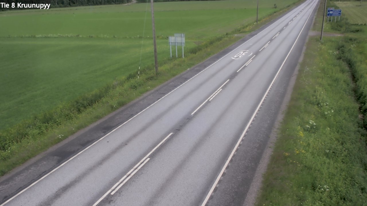 Weather Camera Image Road 8 Kruunupyy, Kruunupyy, Pohjanmaa