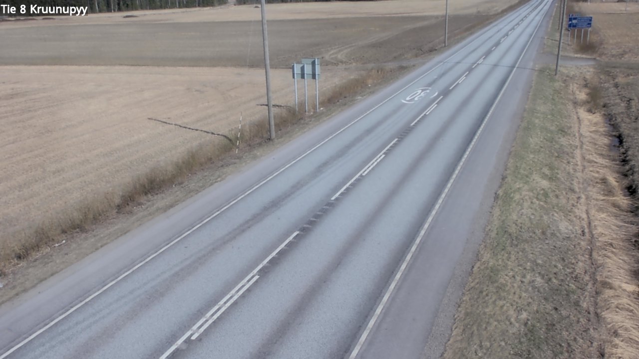 Weather Camera Image Road 8 Kruunupyy, Kruunupyy, Pohjanmaa