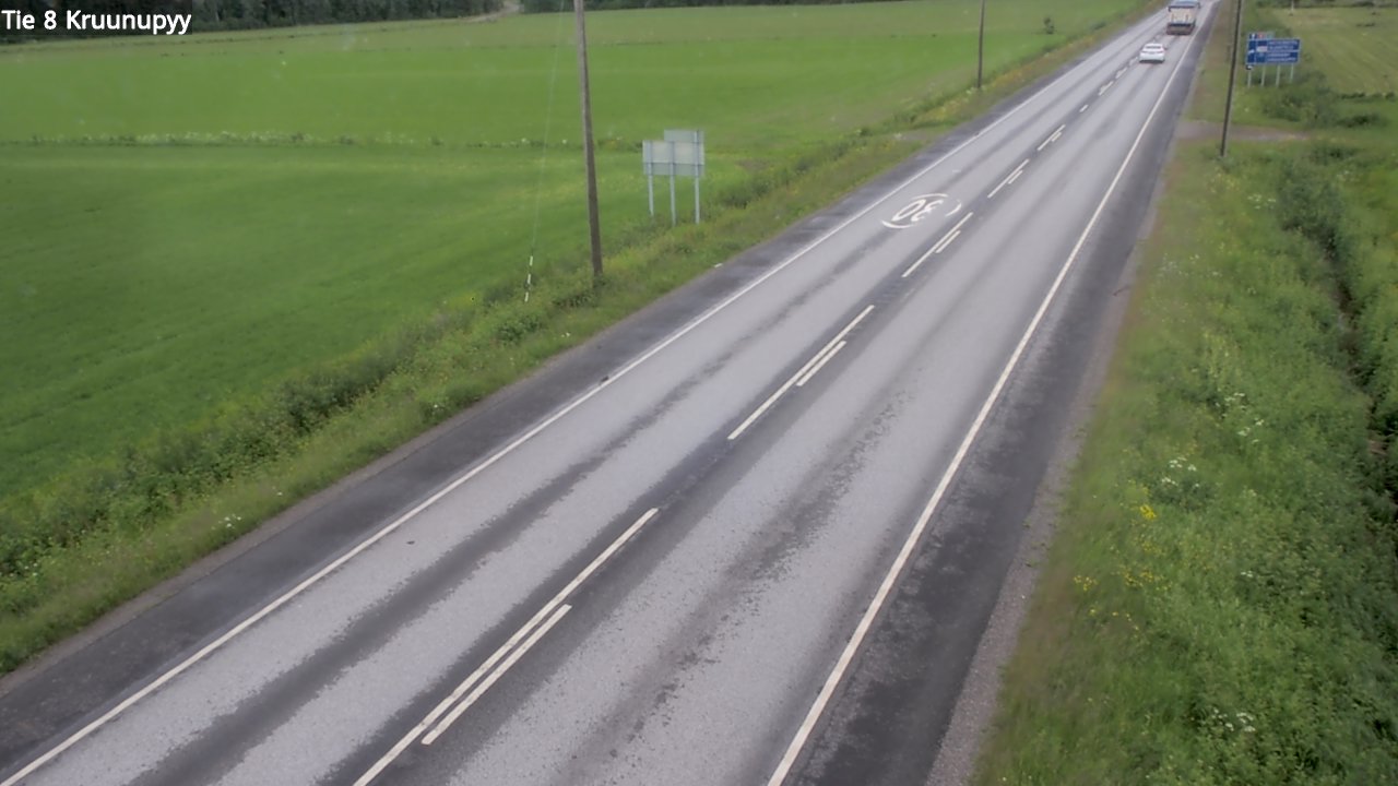 Weather Camera Image Road 8 Kruunupyy, Kruunupyy, Pohjanmaa