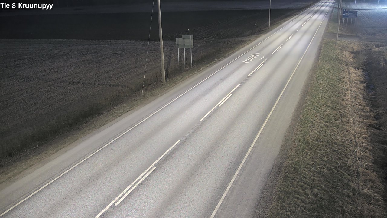Weather Camera Image Road 8 Kruunupyy, Kruunupyy, Pohjanmaa