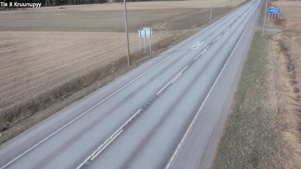 Weather Camera Image Road 8 Kruunupyy, Kruunupyy, Pohjanmaa