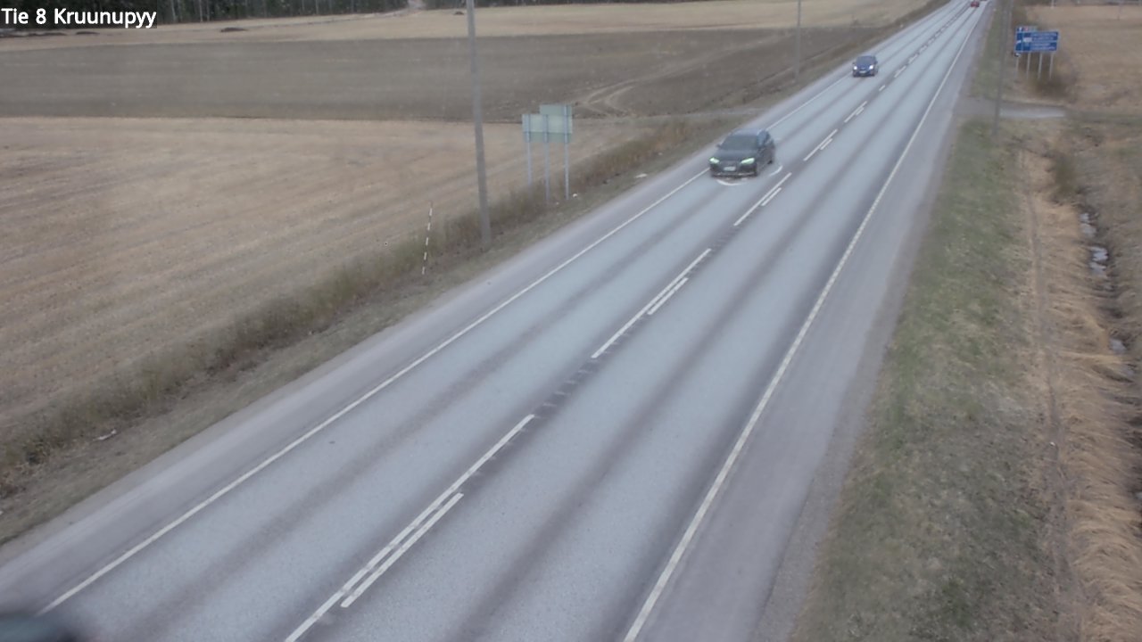 Weather Camera Image Väg 8 Kronoby, Kruunupyy, Pohjanmaa