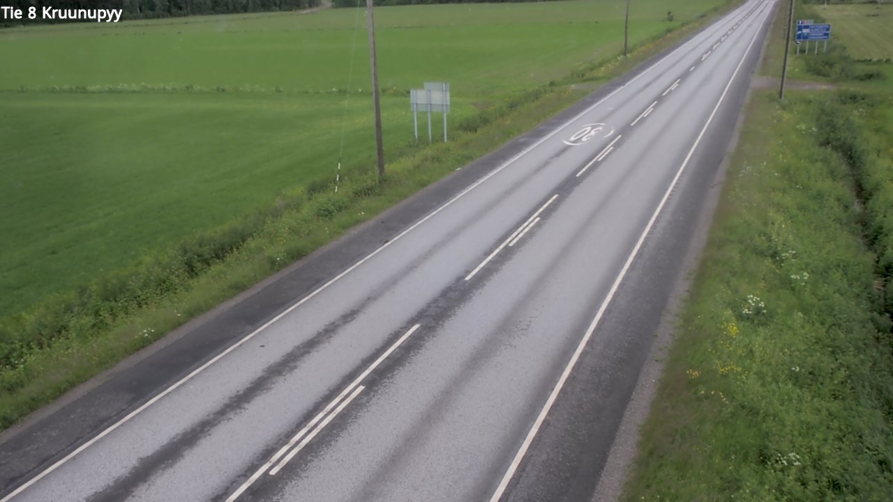Weather Camera Image Road 8 Kruunupyy, Kruunupyy, Pohjanmaa