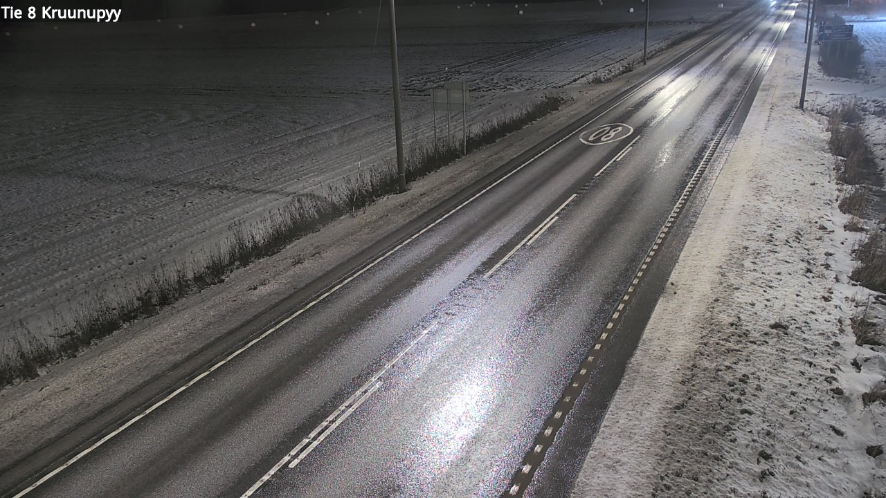 Weather Camera Image Väg 8 Kronoby, Kruunupyy, Pohjanmaa