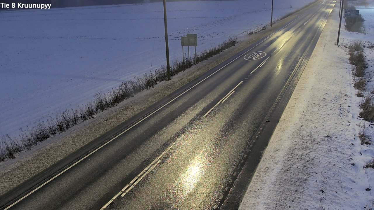 Weather Camera Image Väg 8 Kronoby, Kruunupyy, Pohjanmaa