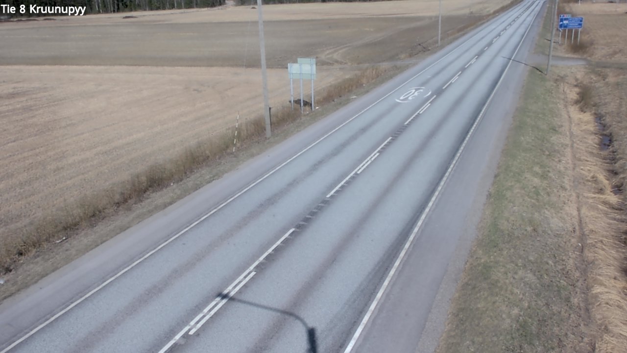 Weather Camera Image Road 8 Kruunupyy, Kruunupyy, Pohjanmaa