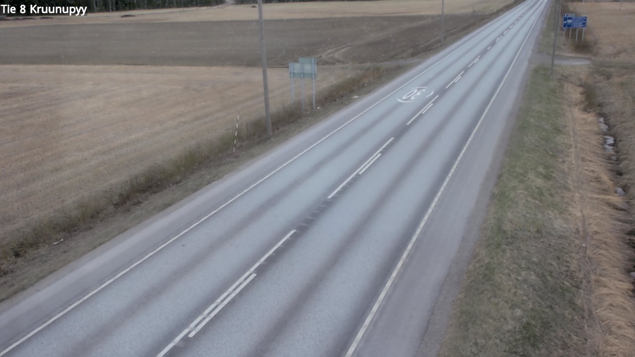 Weather Camera Image Väg 8 Kronoby, Kruunupyy, Pohjanmaa