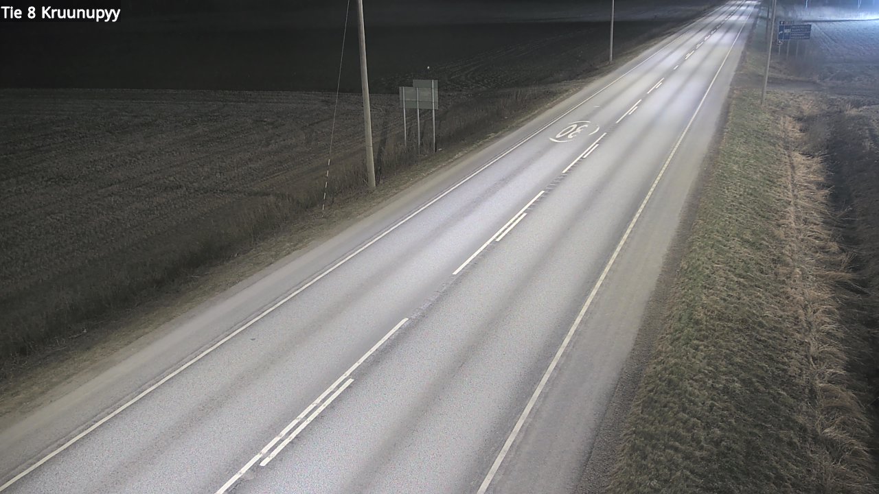 Weather Camera Image Road 8 Kruunupyy, Kruunupyy, Pohjanmaa