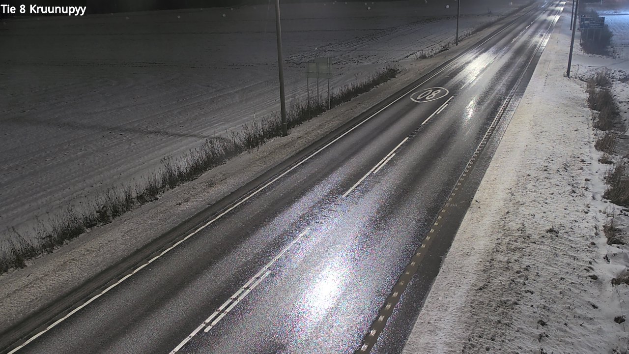 Weather Camera Image Väg 8 Kronoby, Kruunupyy, Pohjanmaa