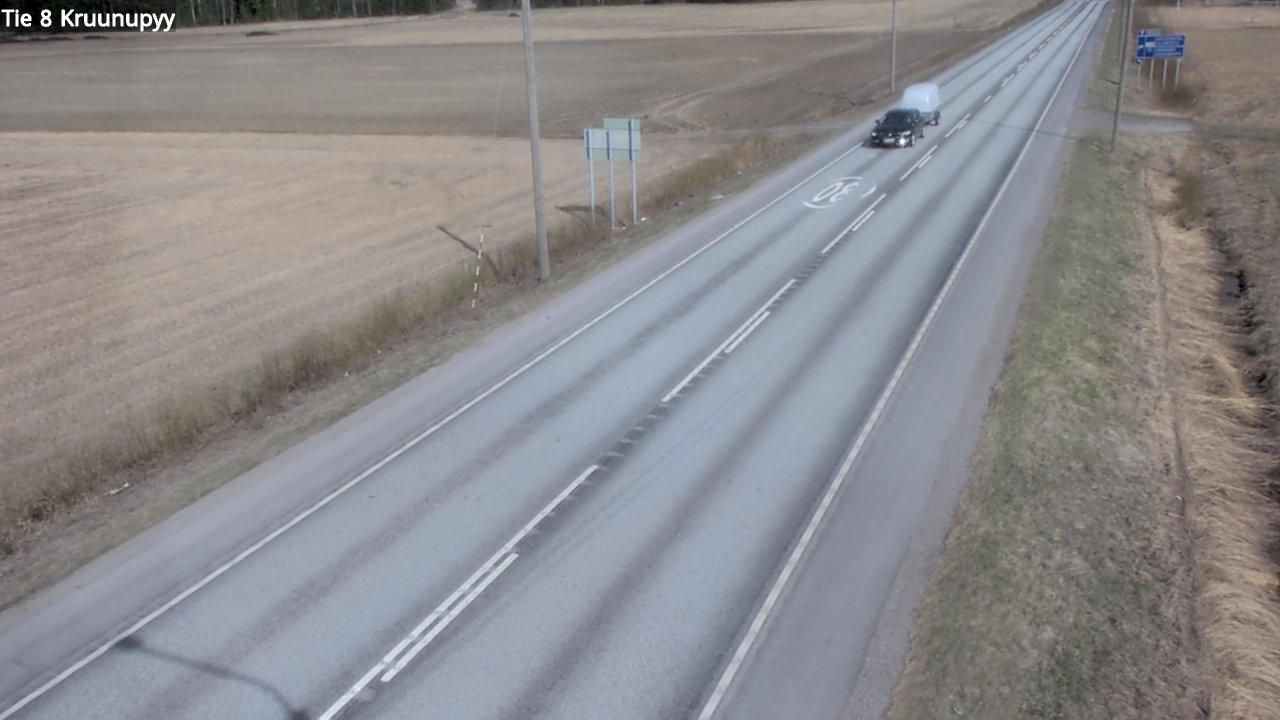 Weather Camera Image Väg 8 Kronoby, Kruunupyy, Pohjanmaa