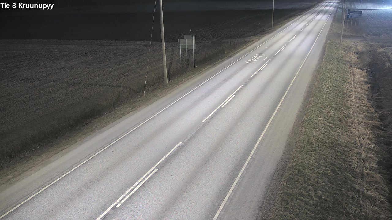 Weather Camera Image Road 8 Kruunupyy, Kruunupyy, Pohjanmaa