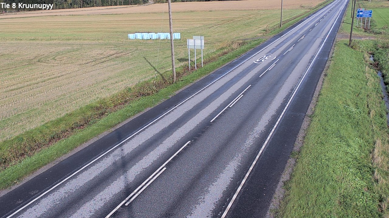 Weather Camera Image Väg 8 Kronoby, Kruunupyy, Pohjanmaa
