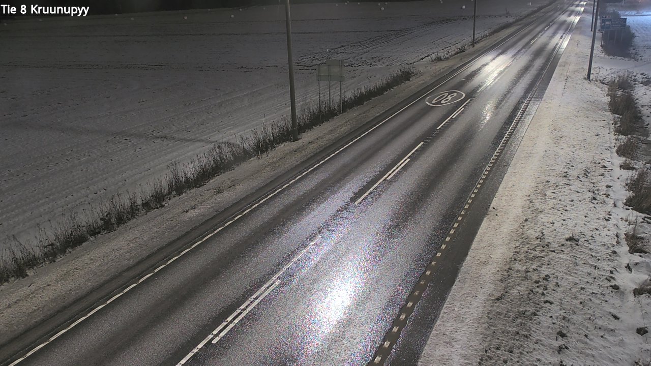 Weather Camera Image Väg 8 Kronoby, Kruunupyy, Pohjanmaa