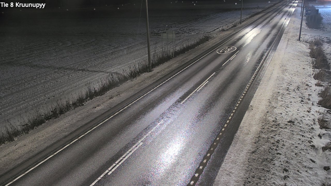 Weather Camera Image Väg 8 Kronoby, Kruunupyy, Pohjanmaa