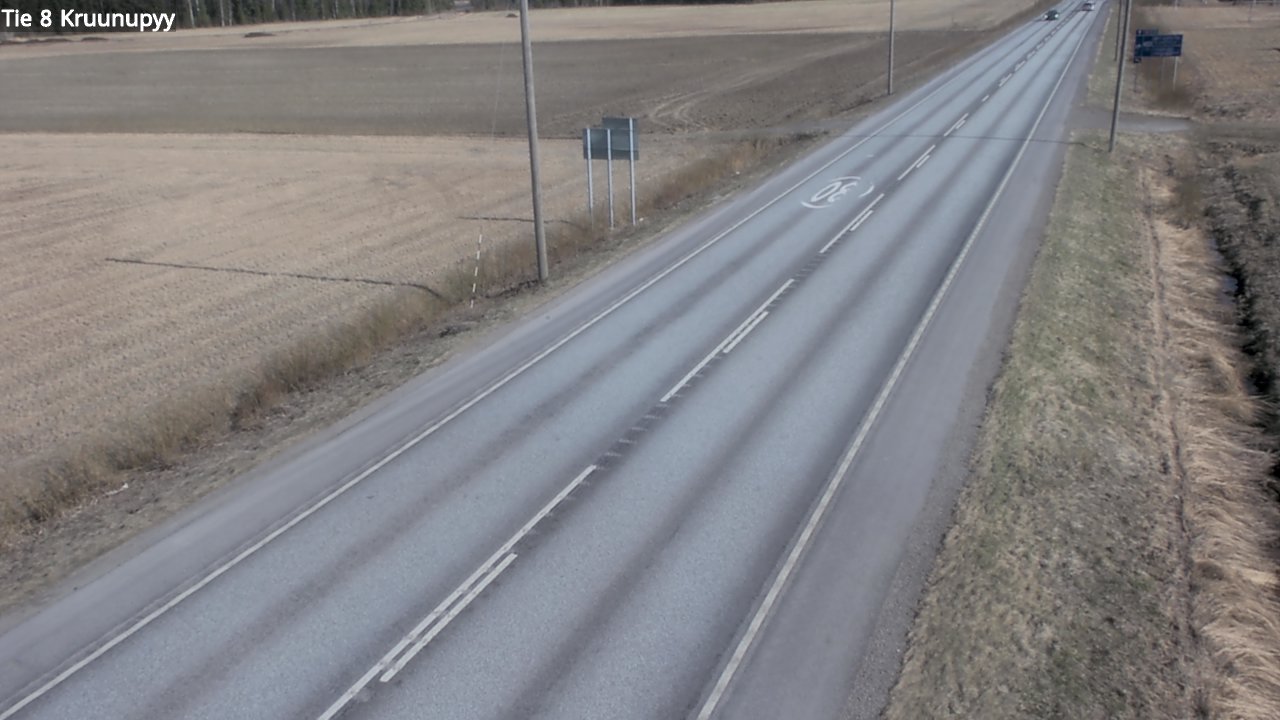 Weather Camera Image Road 8 Kruunupyy, Kruunupyy, Pohjanmaa