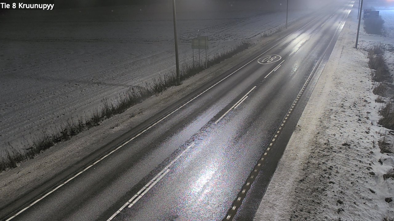 Weather Camera Image Väg 8 Kronoby, Kruunupyy, Pohjanmaa