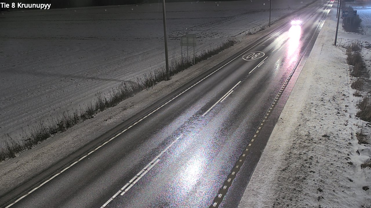 Weather Camera Image Väg 8 Kronoby, Kruunupyy, Pohjanmaa