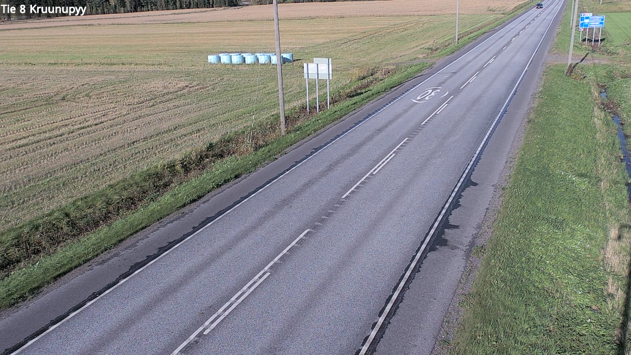 Weather Camera Image Väg 8 Kronoby, Kruunupyy, Pohjanmaa