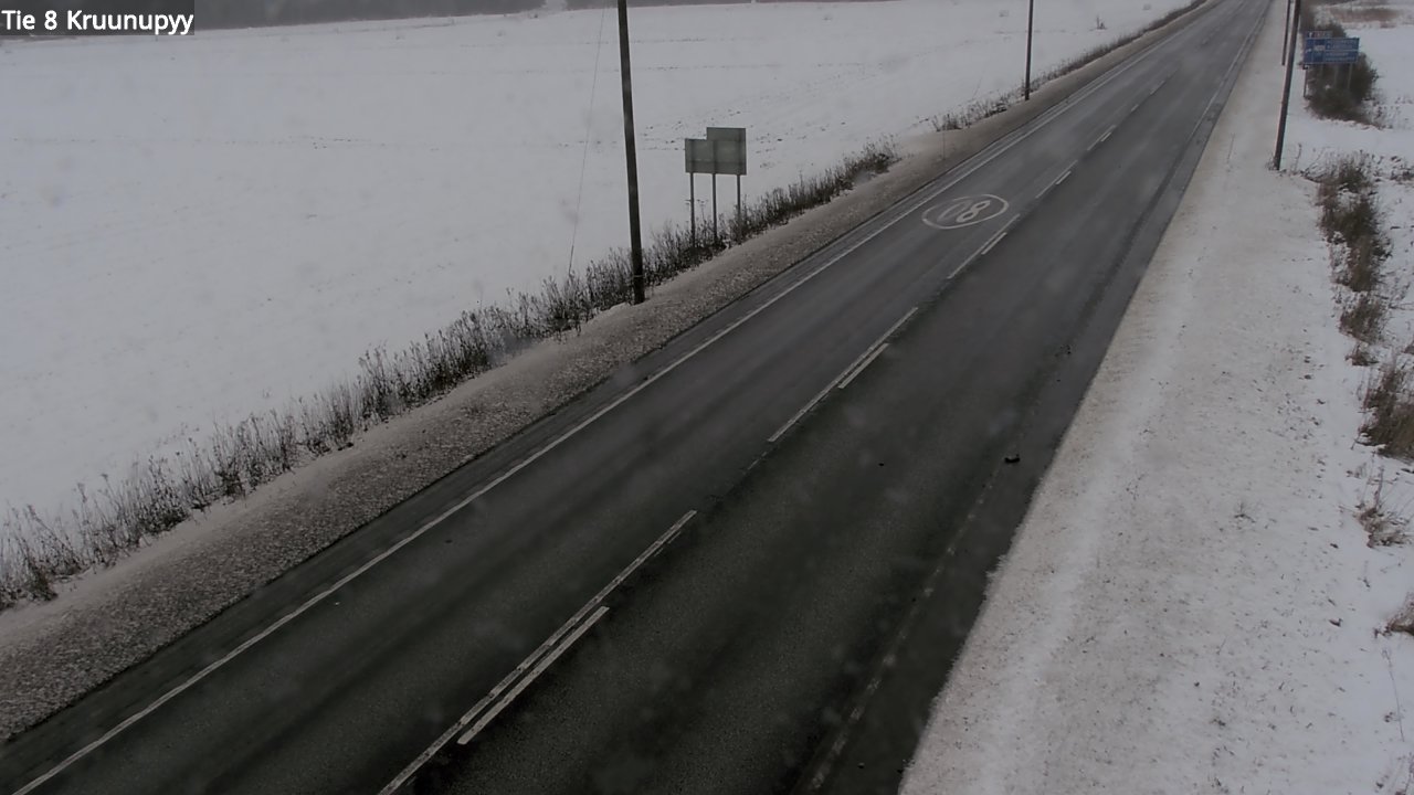 Weather Camera Image Väg 8 Kronoby, Kruunupyy, Pohjanmaa