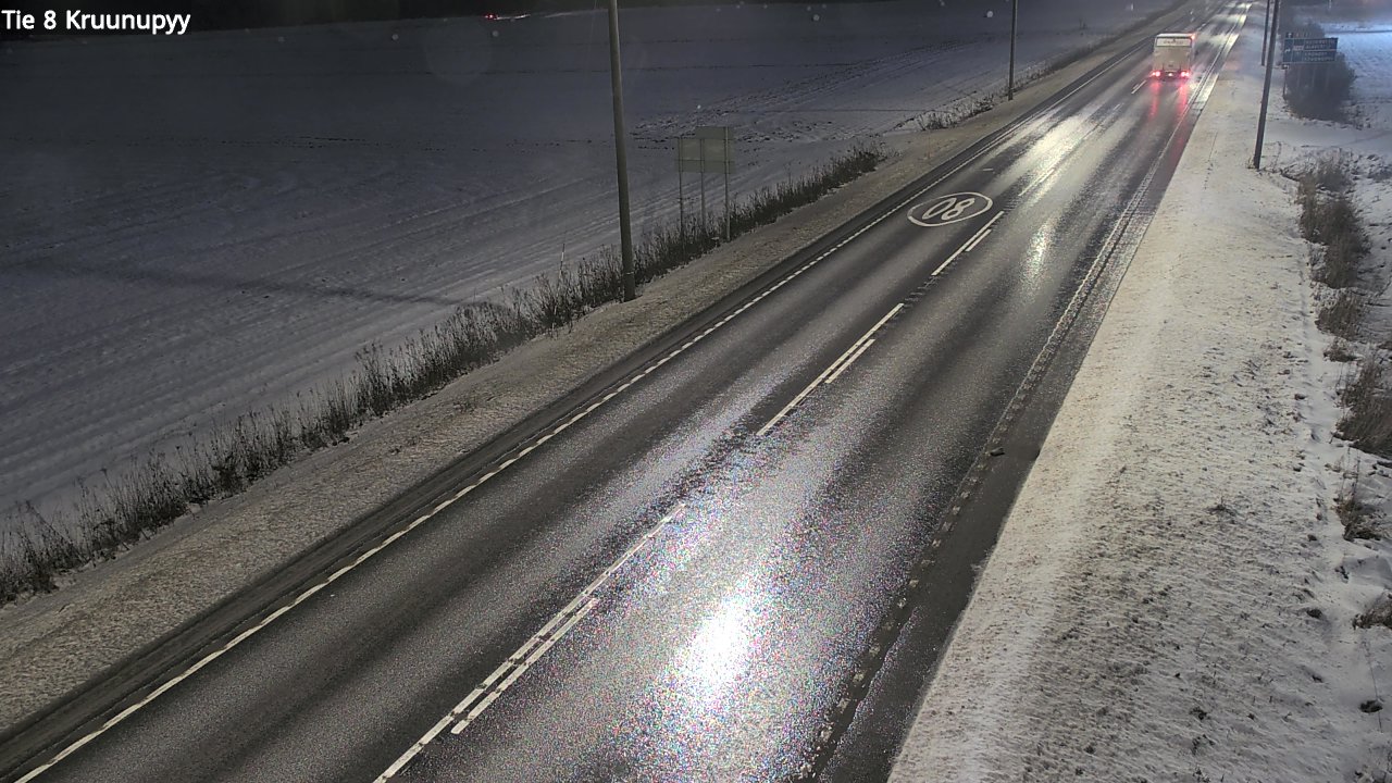 Weather Camera Image Väg 8 Kronoby, Kruunupyy, Pohjanmaa