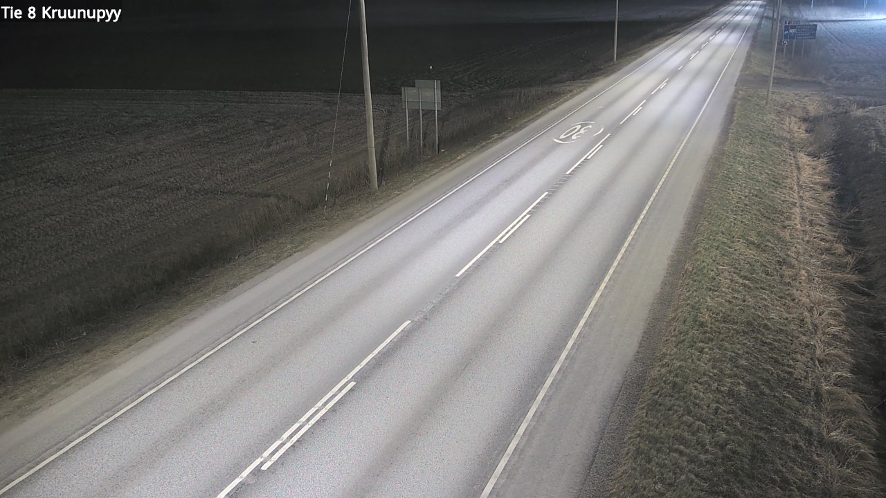 Weather Camera Image Road 8 Kruunupyy, Kruunupyy, Pohjanmaa