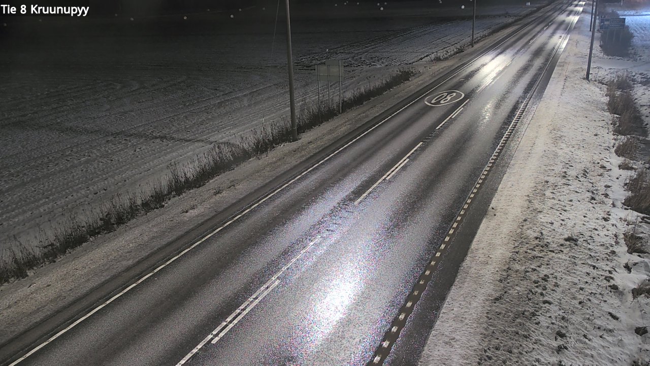 Weather Camera Image Väg 8 Kronoby, Kruunupyy, Pohjanmaa