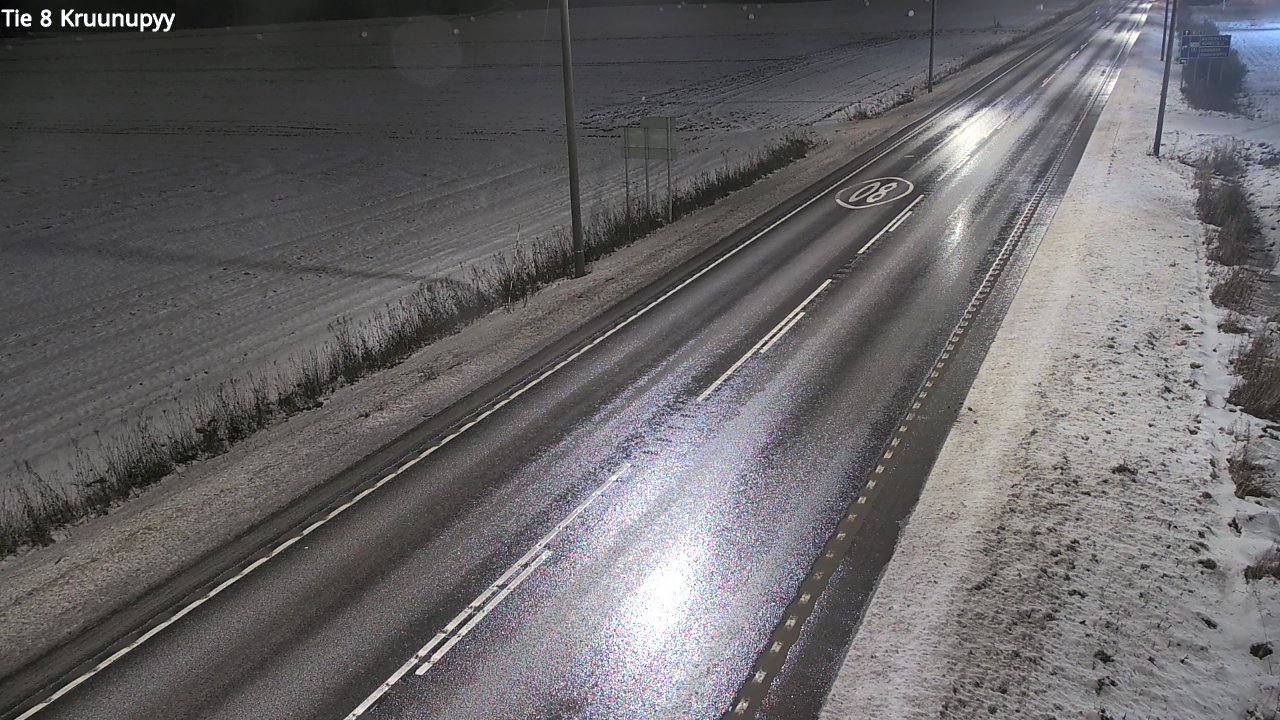 Weather Camera Image Väg 8 Kronoby, Kruunupyy, Pohjanmaa
