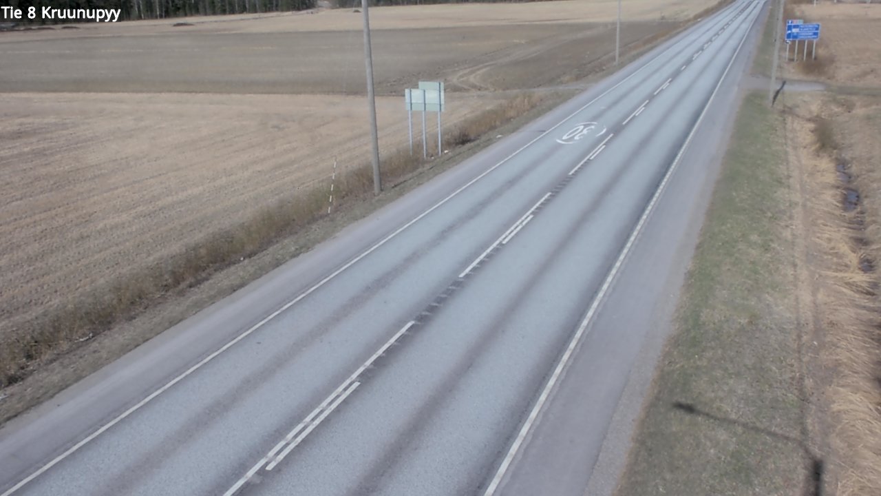 Weather Camera Image Road 8 Kruunupyy, Kruunupyy, Pohjanmaa