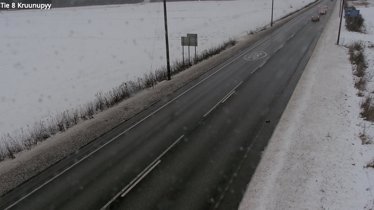Weather Camera Image Väg 8 Kronoby, Kruunupyy, Pohjanmaa