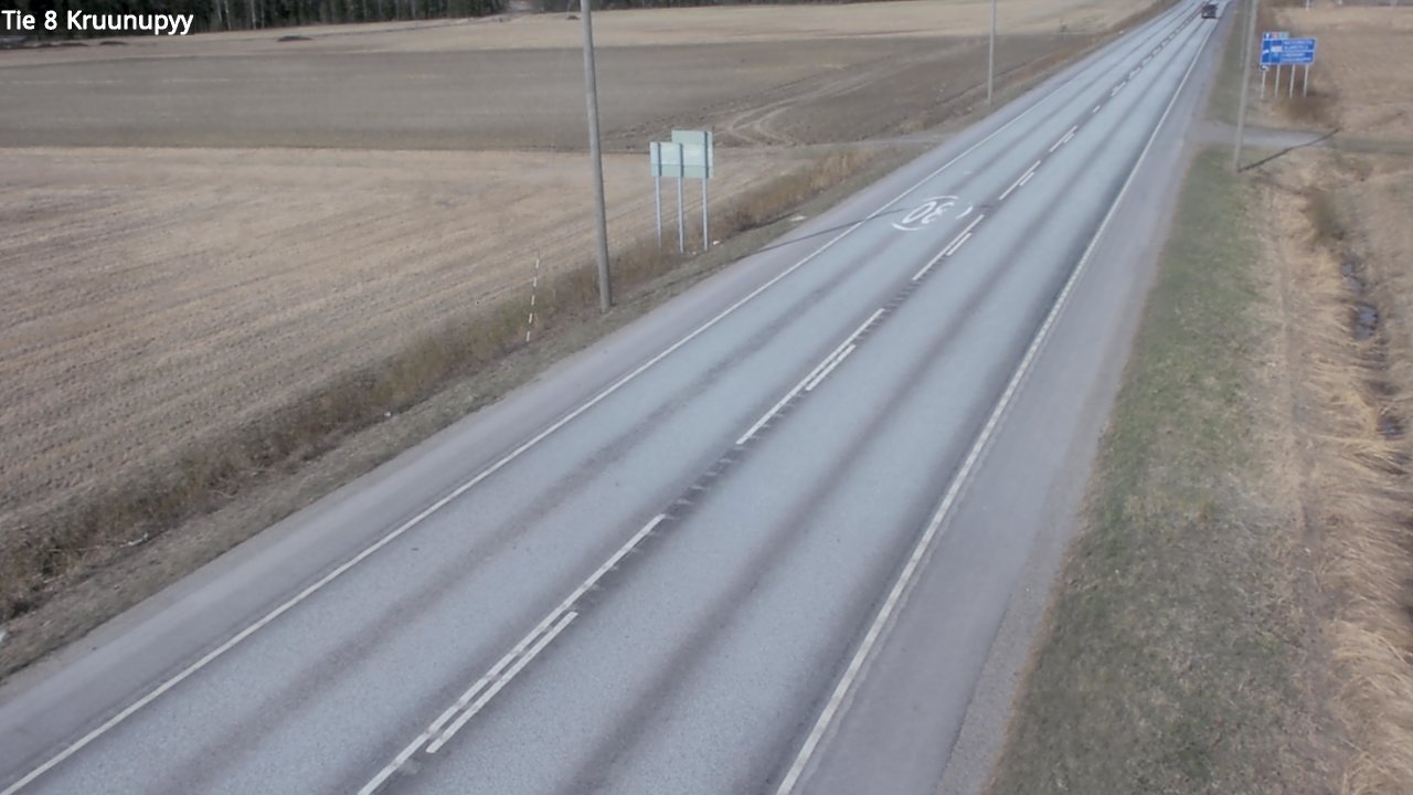 Weather Camera Image Road 8 Kruunupyy, Kruunupyy, Pohjanmaa