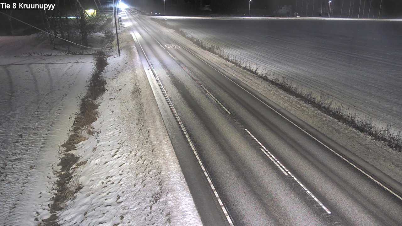 Weather Camera Image Väg 8 Kronoby, Kruunupyy, Pohjanmaa