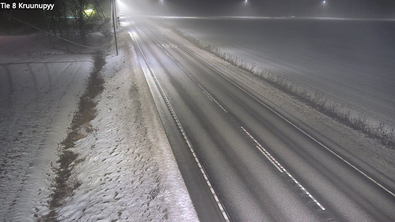Weather Camera Image Väg 8 Kronoby, Kruunupyy, Pohjanmaa