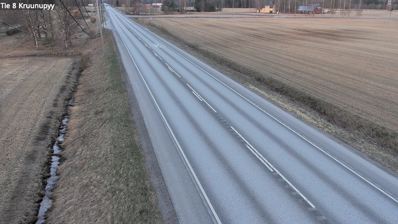 Weather Camera Image Road 8 Kruunupyy, Kruunupyy, Pohjanmaa